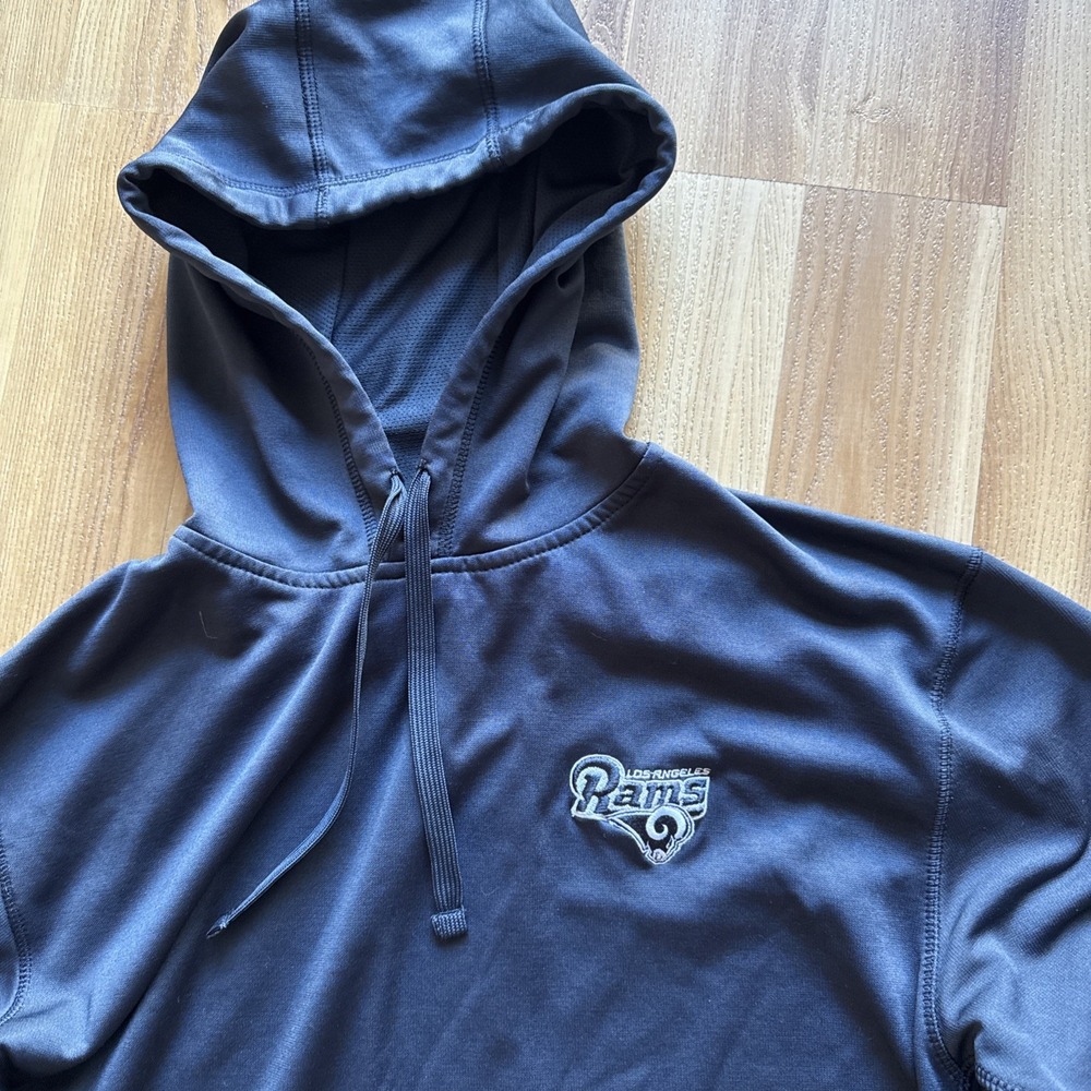 Los Angeles Rams NFL Dunbrooke Pullover Hoodie Dark Blue Mens XL